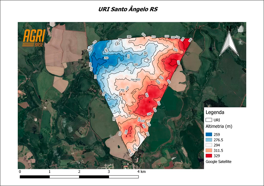Mapa de Altimetria Mapa de Altimetria